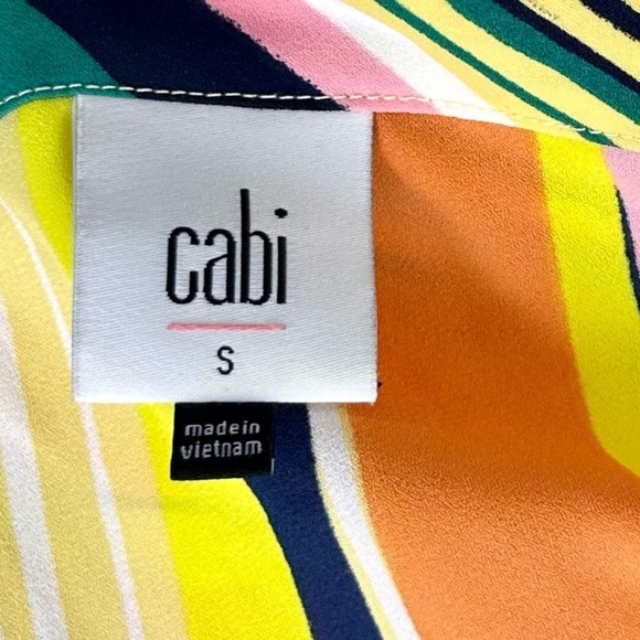 CAbi Colorful Tank Top Sleeveless Stripes Size S - Picture 8 of 12